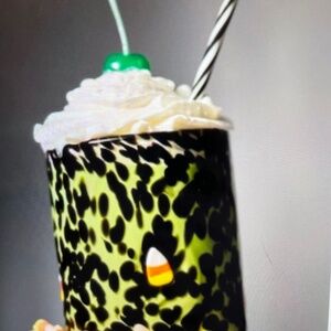 ❤️ ANTHROPOLOGIE THE MYSTIC CANDY CORN ICON JUICE GLASS NEW